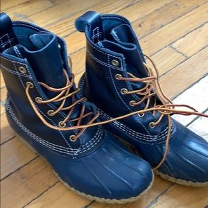 LL bean boots blue size 6 women 8”